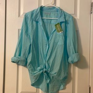 Lilly Pulitzer Cotton Anna Maria Shirt